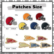 布パッチ刺繍ホットスポットクロスボーダーtemuアイロンホットメルトシュニール刺繍パッチヘルメットワ