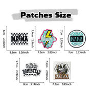 布パッチ刺繍ホットスポットクロスボーダーtemuアイロンホットメルトシュニール刺繍パッチMAMA5モ