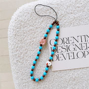 アップル サムスン 携帯ケース用装飾品 HQ 珠鎖短紐 5番