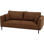 【売り切れごめん】 【抗菌生地仕様】ソファ クリード 3P BR 74175