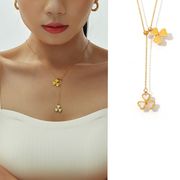 サージカルステンレスネックレス　アクセサリー　金属アレルギー対応　ファッション　18kコーティング