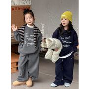 【2025秋冬新作】韓国風 子供服   パーカー  裹起毛 セットアップ   トレーナー  90-170cm