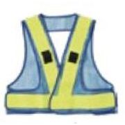 フルハーネスベスト 反射テープ：蛍光イエロー/生地：スカイブルー FHV-SBY