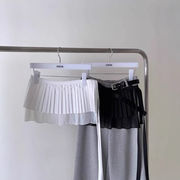 ミニスカート　レイヤード　重ね着　レディース　INS　韓国ファッション