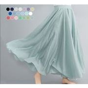 2025年夏新作 スカート ロングスカート 新作スカート ゴムウエスト