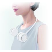 【 巻き取り式 ファン リトラ 】 ハンディファン 扇風機 首掛け コンパクト ミニ 収納 可 USB 充電式
