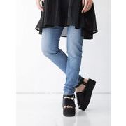 TSHEKクーリング涼感 消臭 UVカット 夏用 薄手 ストレッチ デニムハーレムパンツ