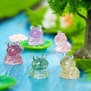カエルの置物  動物  蛙 装飾品  フィギュア  オーナメント  鉢植 水槽用アクセサリー  カエル雑貨 1.5cm