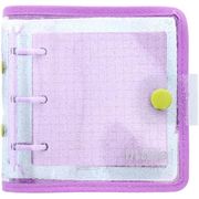 mitte ラメミニバインダー(バイオレット×ライムグリーン)【特価】