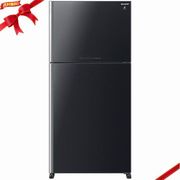 シャープ 600L 冷蔵庫 大型 SJ-60H-B (冷蔵庫422L+冷凍庫178L) 右開き ブラック