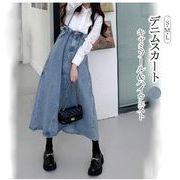 春新作　レディースデニムスカート★ 女子ボトムス★ ファッション カジュアルスカート★