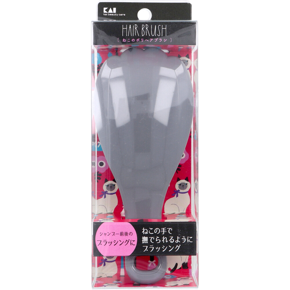 Nyarming ねこのポリヘアブラシ HC-2205 1個入