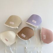 キッズ 子供用 キャップ 帽子 草編み帽子 メッシュ 通気 速乾