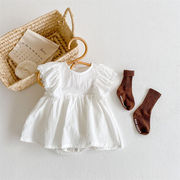 ins　夏新作　ベビー服　女の子　フラッタースリーブ　レース　ロンパース　子供服　可愛い　おしゃれ