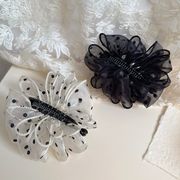 ヘアクリップ　ドッドバンスクリップ　フェミニン　韓国ヘアアクセサリー