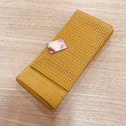 日本製　紳士用角帯 からし色
