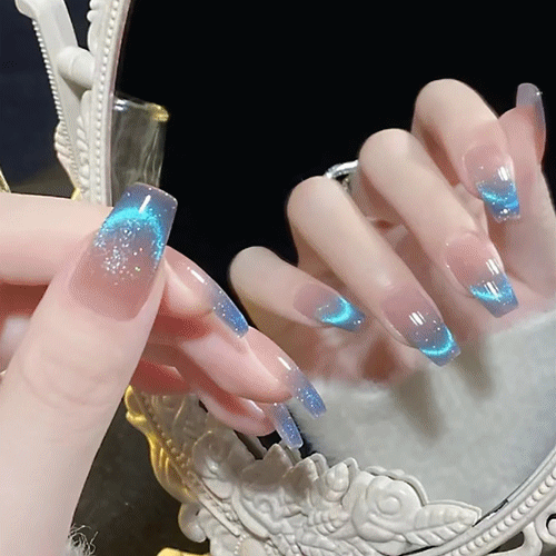 ネイルシール 貼るだけ ネイルチップ ショート ネイルアート  セルフネイル ロング キャツアイネイル 花