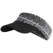 アウトドア速乾遮光ランニングキャップ 黒白チェック柄 54-61cm 超軽量