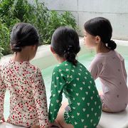 韓国風子供服★子供水着★キッズ水着★女の子★子供用★オールインワン★水着★4色S-3XL