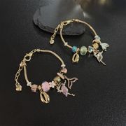 2色  バレエブレスレット  ビーズブレスレット  人魚   バレエガールズブレスレット  バレエアクセサリー