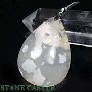 ☆一点物☆【ペンダントトップ】桜瑪瑙 しずく型 No.22
