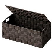 折りたたみフタ付きバスケット S　収納/シンプル/インテリア/カゴ/バスケット/オシャレ