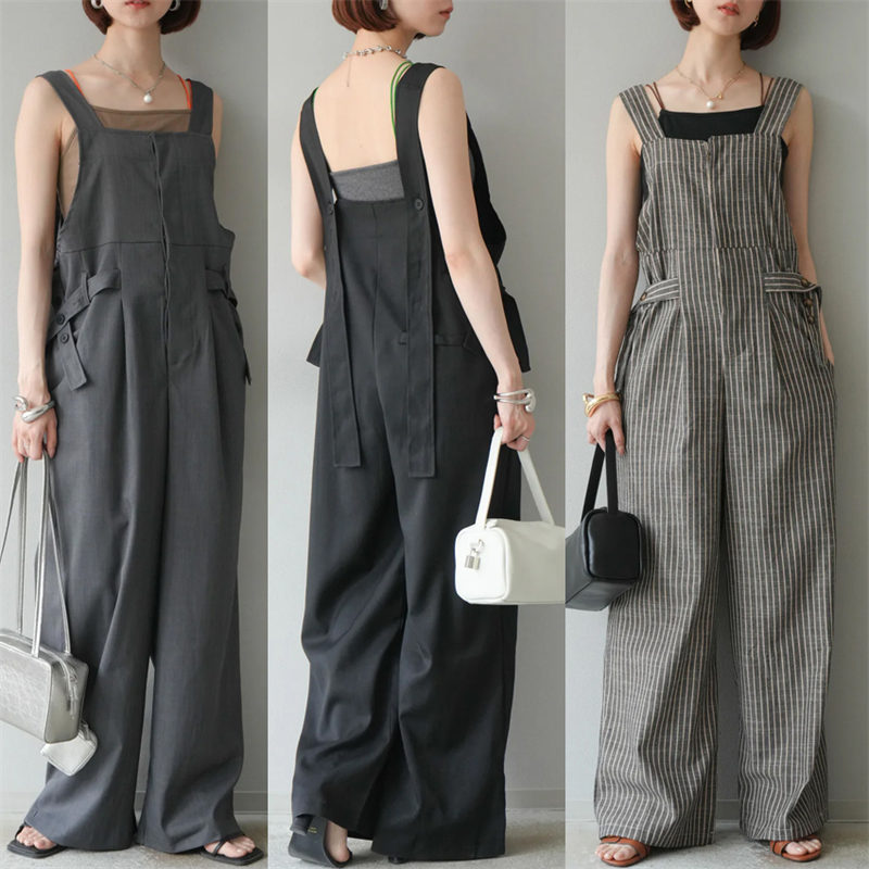 【2025夏INS 新作】気質 エレガント デザイン性抜群  オーバーオール サロペット