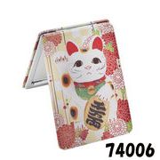 コンパクトミラー（レクタングル）等倍＆拡大2 倍（千万両）　手鏡　鏡　ミラー　お土産　JAPAN　日本