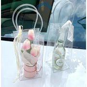 PVC透明袋 手提げバッグ ラッピング袋 小分け袋 パッキング ビニール袋 10*10*20cm  10*10*25cm