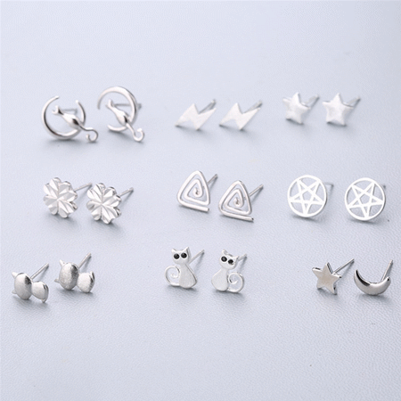 ピアス silver925 シルバー ミニピアス 猫 ギフト プレゼント おしゃれ オフィス シンプル 女性 レディース