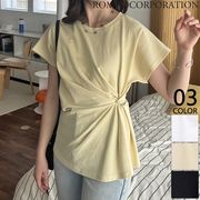 【2025新作商品♪】ツイストデザインTシャツ