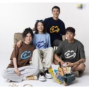 2025新作  トップス   ラウンドネック  半袖Tシャツ   ストリート系  夏服  男女兼用