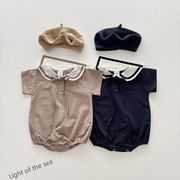 韓国子供服 ベビー服  キッズ女の子半袖 連体服  2色 66cm-90cm