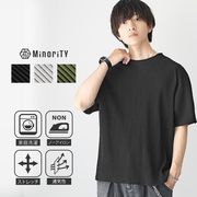 【2025年夏の新作】プリーツ クルーネック ドルマンスリーブ 半袖 Tシャツ／MinoriTY
