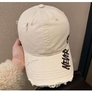 キャップ 野球帽  紫外線カット  ダメージ加工 お出かけ