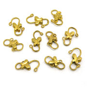 【在庫限り】 メタル合金パーツ 約14x7x3.4mm ゴールドカラー 《10個》 金具