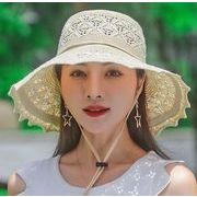 2025新品   レディースアパレル　帽子　ハット　麦わら帽子　3色