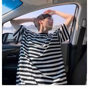 トップス カットソー Tシャツ 半袖 クルーネック ラウンドネック ボーダー