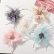 ヘアアクセサリーパーツ 衣類パーツ フェザー diy素材 デコ素材 デコパーツ diyパーツ ハンドメイド