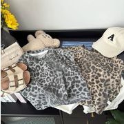 2025子供服　キッズ  トップス 豹柄　ベスト　無袖Tシャツ