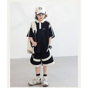 2025夏新作  夏服  韓国風子供服 トップス+ショートパンツ  男の子 カジュアル 120-170cm