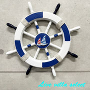 舵輪壁掛けオブジェ(45cm)