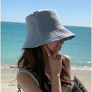 夏レディース帽子★薄い漁師の帽子★日焼け止め、日よけ帽★ファッションハット★紫外線対策