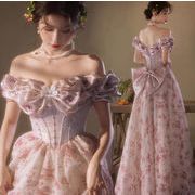 結婚式・司会者用ワンピース・花嫁ウェディングドレス・パーティードレス・披露宴/写真撮影  ロングドレス