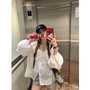 今季マストバイ 　韓国風    気質   おしゃれ    スウィート   設計感  ブラウス