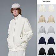 メンズ 裏ボア スタンドカラージャケット ダブルジップ仕様 ハイネック ストリート系アウター★全6色