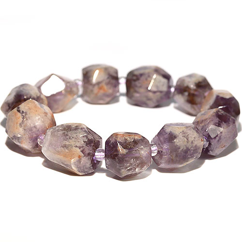 セリサイトインアメジスト 紫水晶 ブレスレット Amethyst【FOREST
