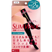 スリムウォーク 美脚ハイソックス ナチュラルfeel ブラック S-M