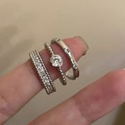 【新作】シンプルモダンな指輪セット 大人気デザイン プレミアム感