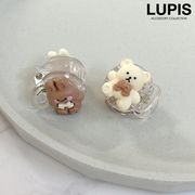 ヘアアクセサリー ヘアクリップ ミニ 小ぶり くま うさぎ クマ ウサギ アニマル かわいい ワンポイント